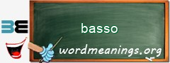 WordMeaning blackboard for basso